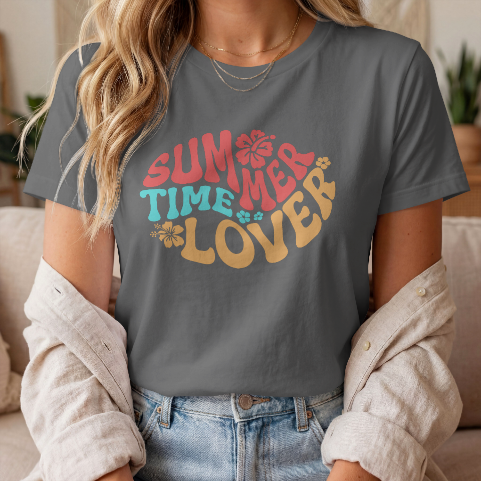 Ladies SUMMER TIME LOVER Short sleeve t-shirt