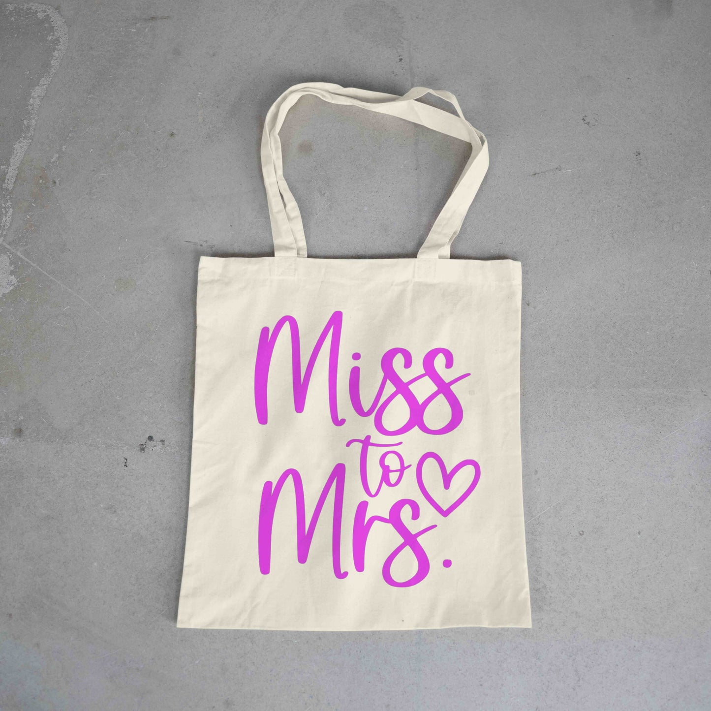 MISS to MRS tote bag