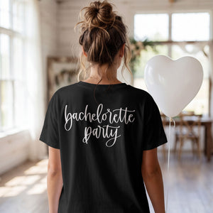 BACHELORETTE White on Black