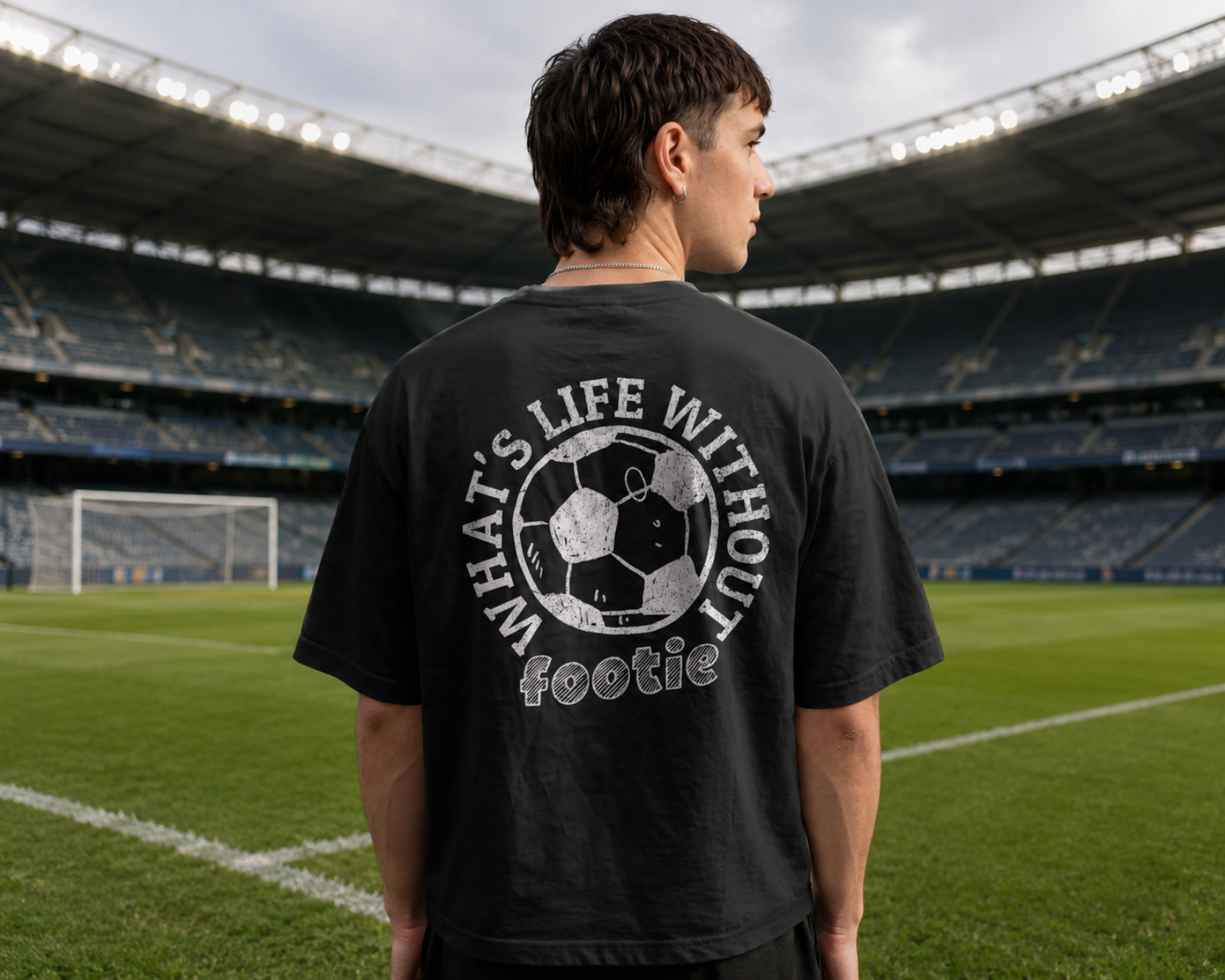 WHAT'S LIFE WITHOUT FOOTIE short sleeved t-shirt