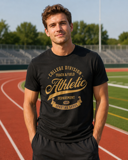 ATHLETIC DEPT. short sleeve t-shirt (+ FREE KOOZIE)