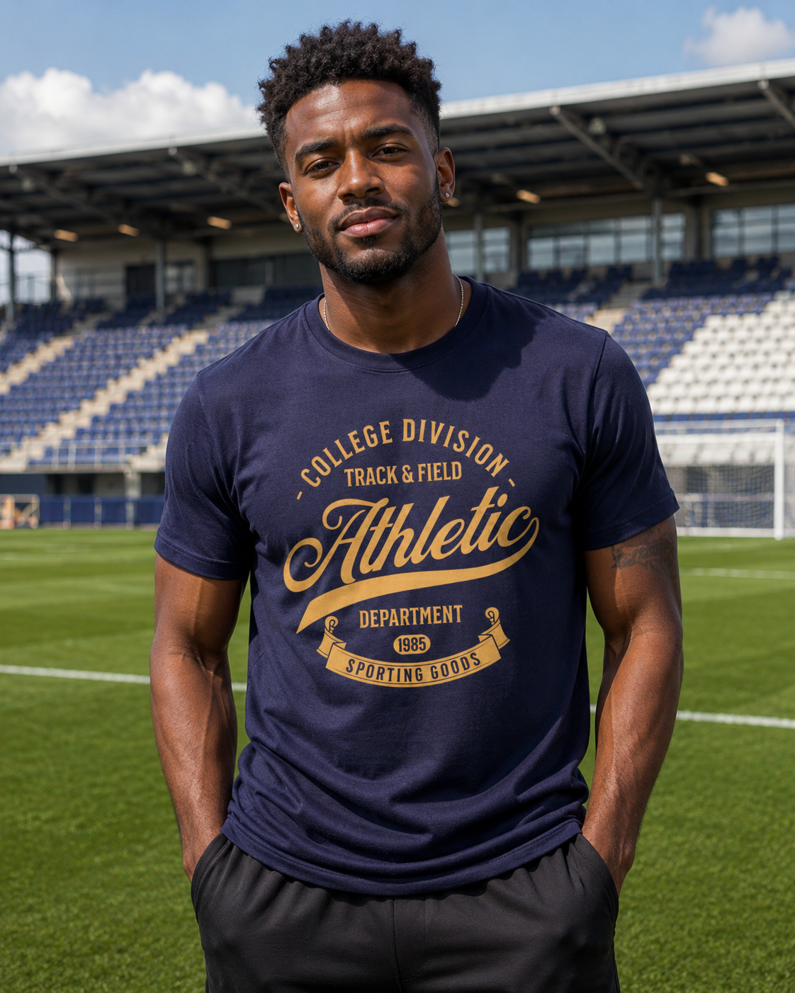 ATHLETIC DEPT. short sleeve t-shirt (+ FREE KOOZIE)