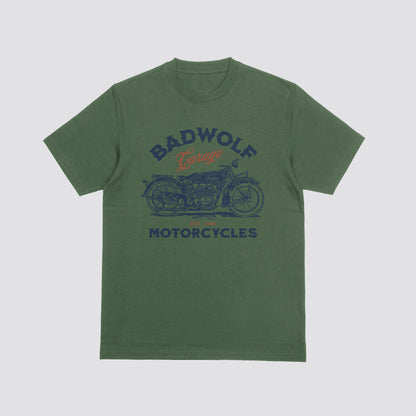 BADWOLF Motorcycles t-shirt (+ FREE KOOZIE)