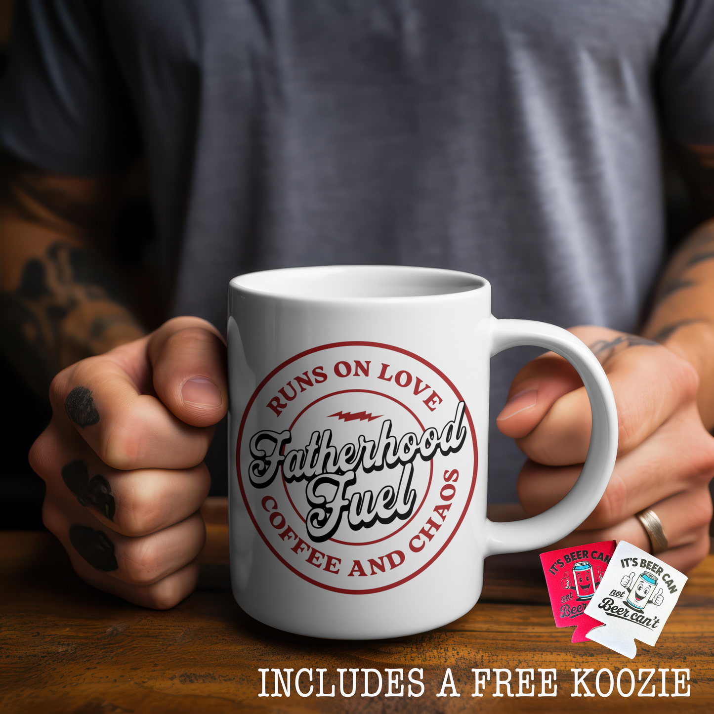 FATHERHOOD mug (+ FREE KOOZIE)