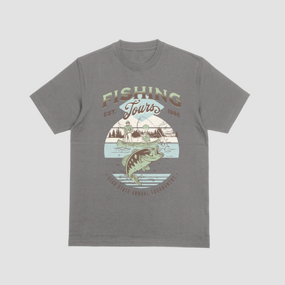 FISHING TOURS t-shirt (+ FREE KOOZIE)