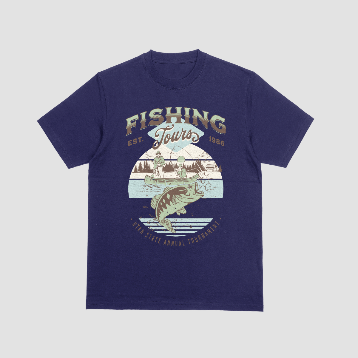 FISHING TOURS t-shirt (+ FREE KOOZIE)