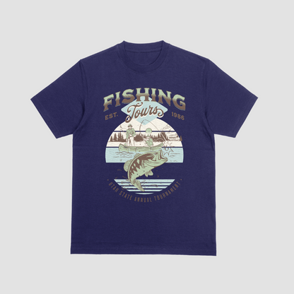 FISHING TOURS t-shirt (+ FREE KOOZIE)