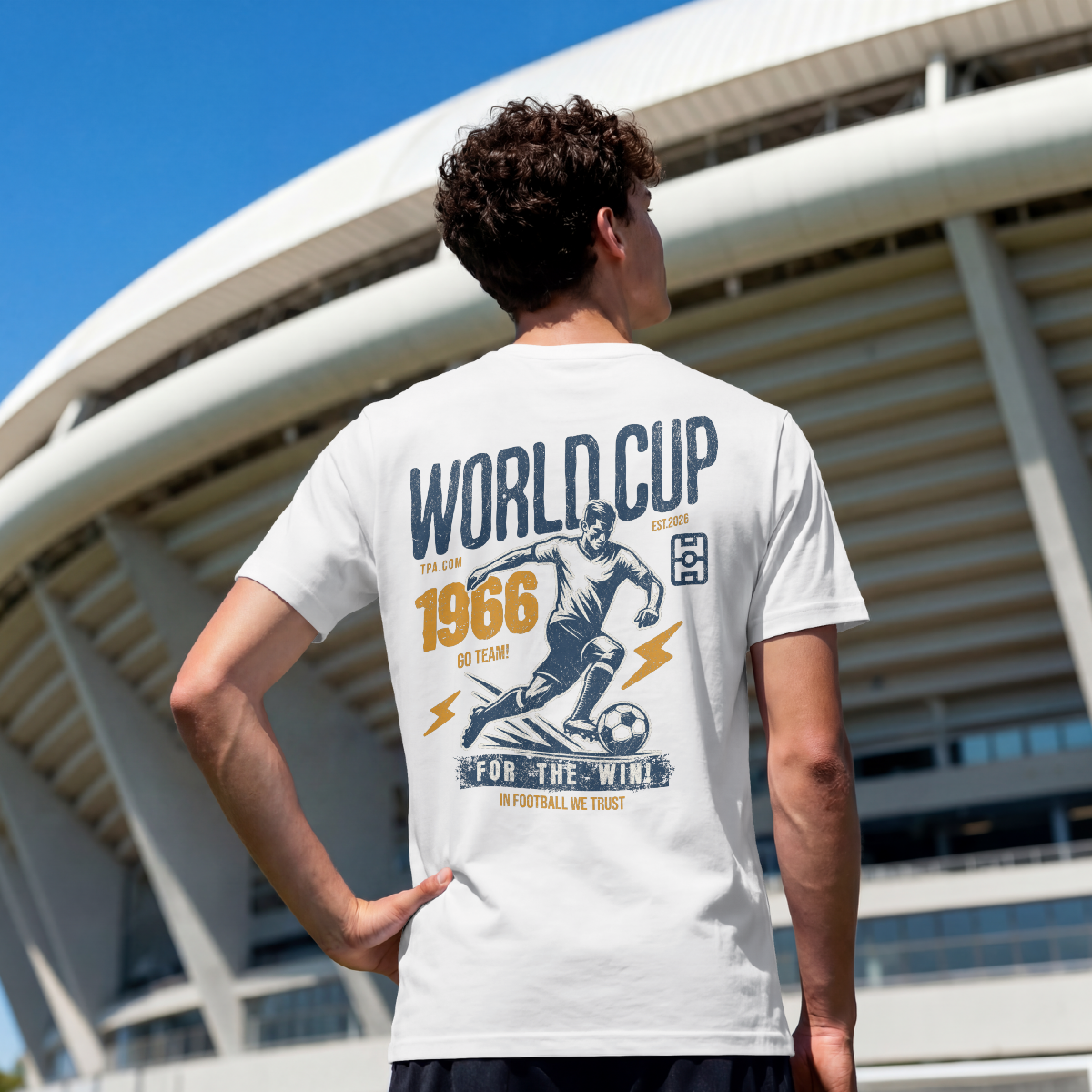 WORLD CUP for the win! short-sleeved t-shirt black