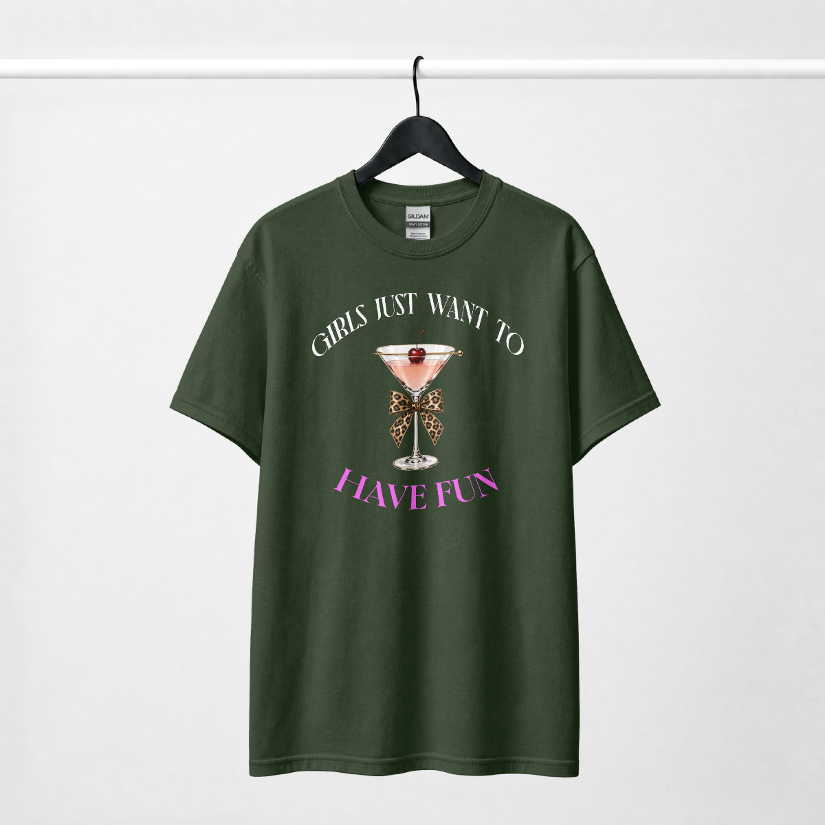 GIRLS JUST WANT TO HAVE FUN t-shirts