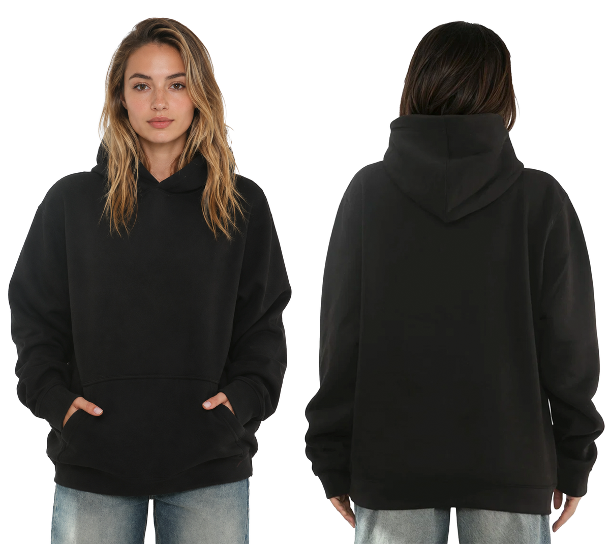 Ladies Custom Printed Oversized Hoodie - DTF printing