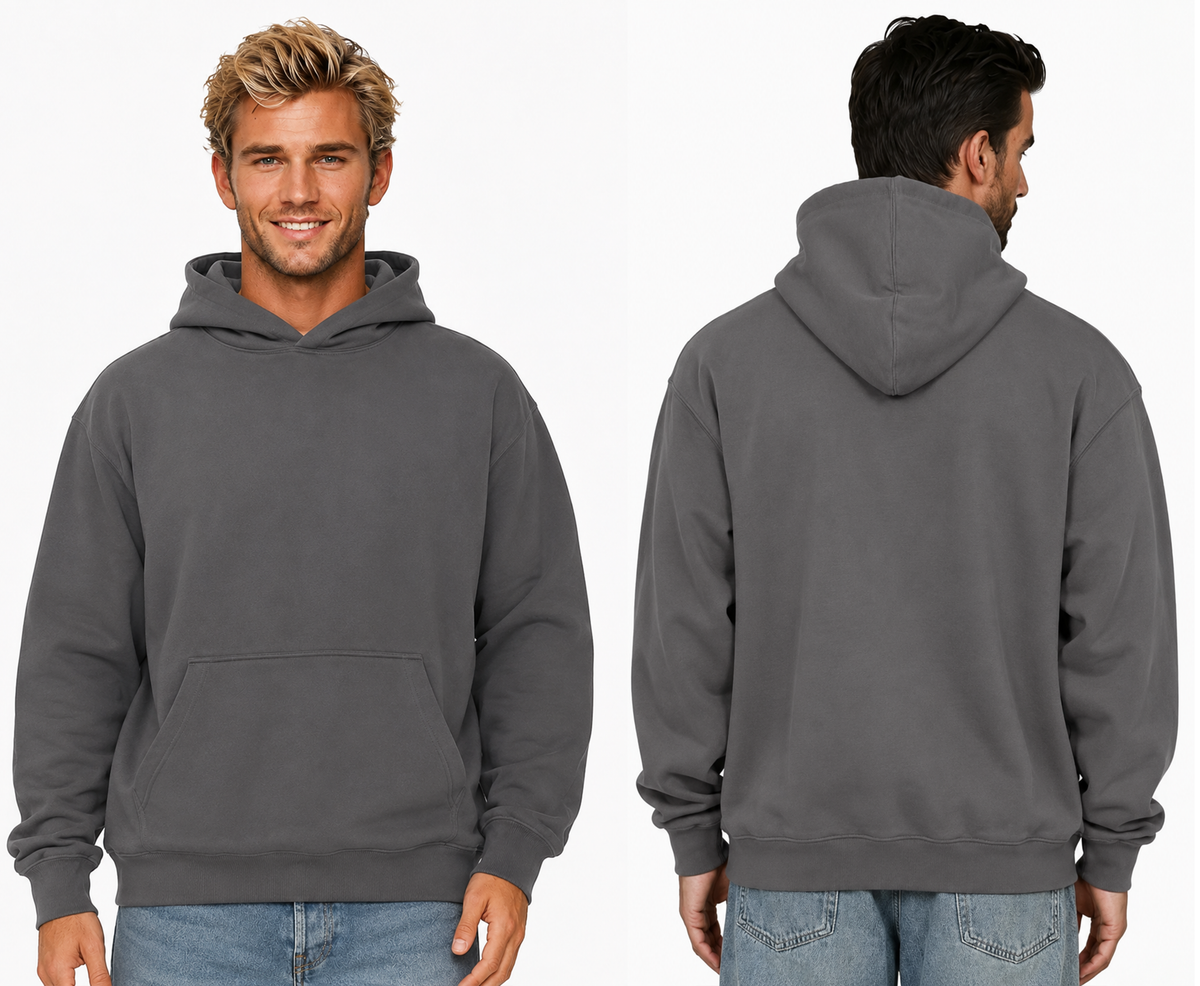 Custom Printed Men's Oversized Hoodies - DTF printing