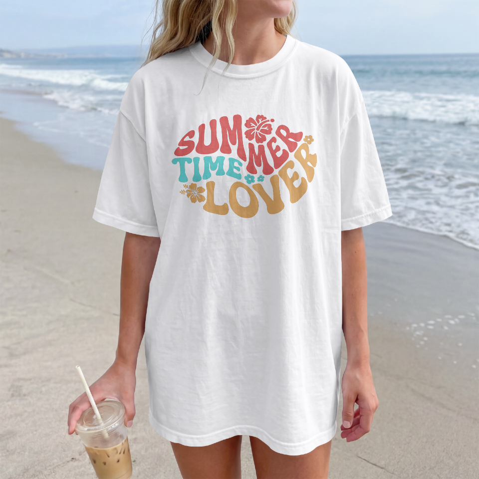 Ladies SUMMER TIME LOVER Short sleeve t-shirt