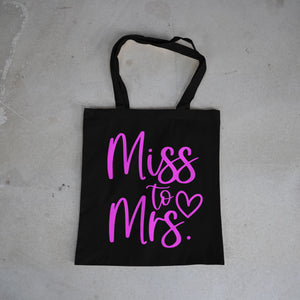Miss to Mrs PINK on BLACK