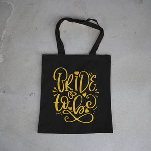BRIDE to Be GOLD on BLACK