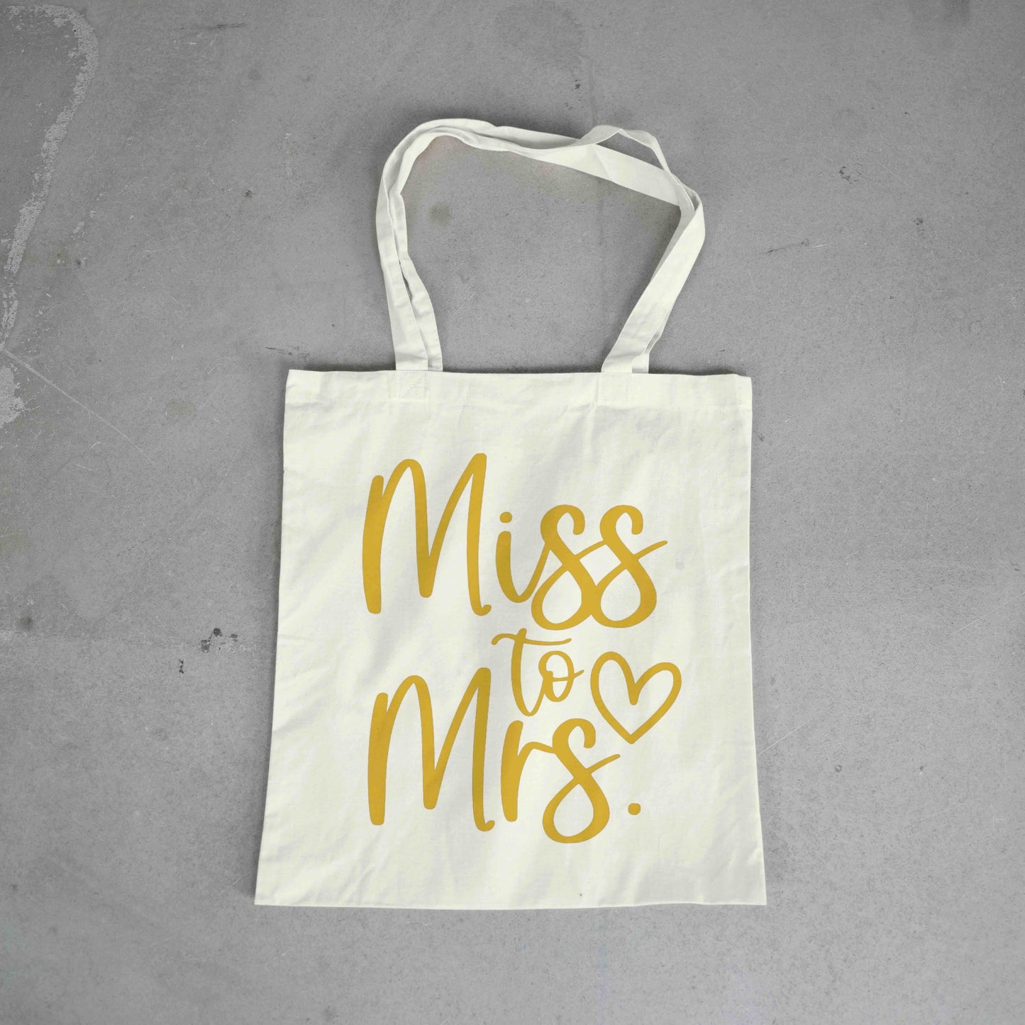 MISS to MRS tote bag