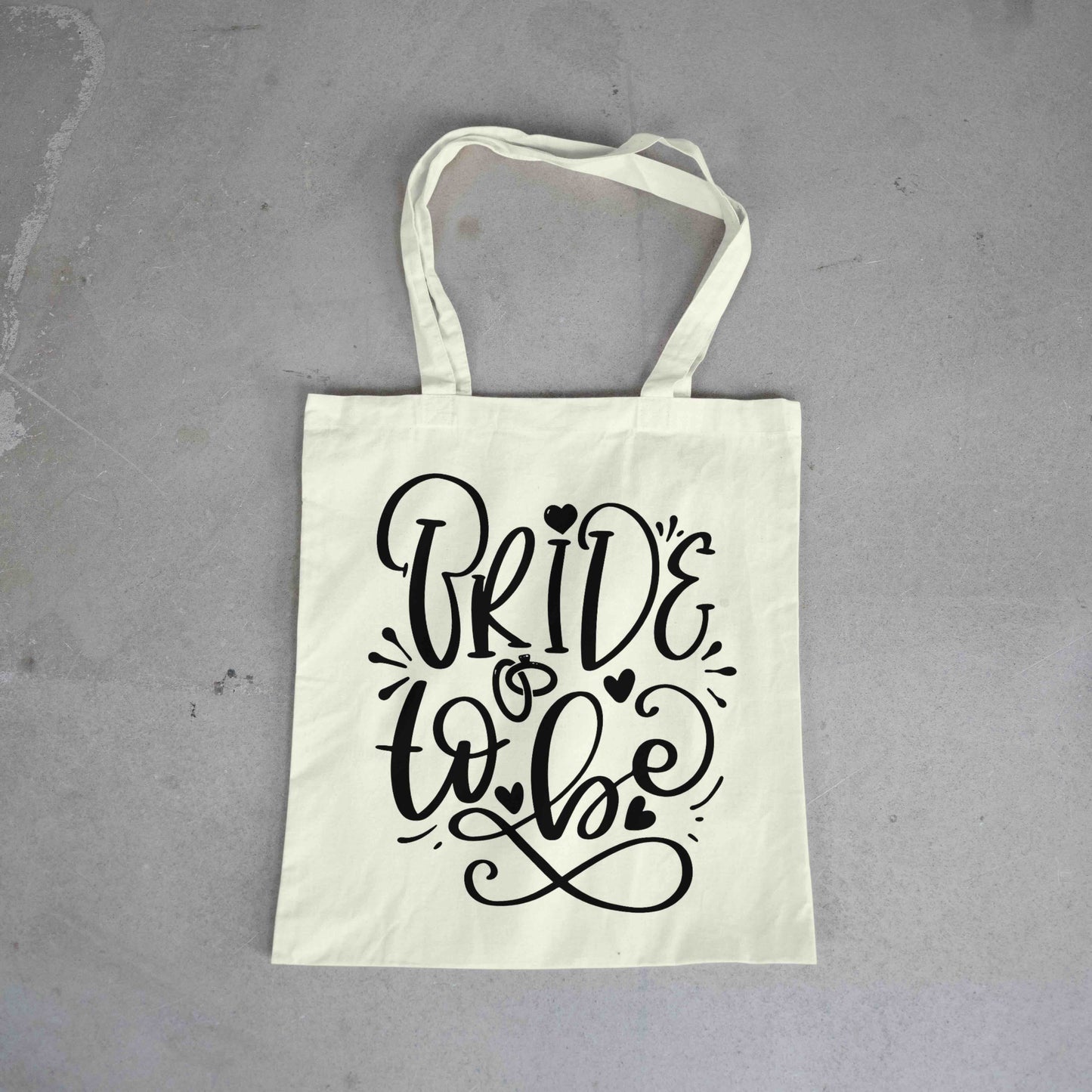 BRIDE TO BE tote bag