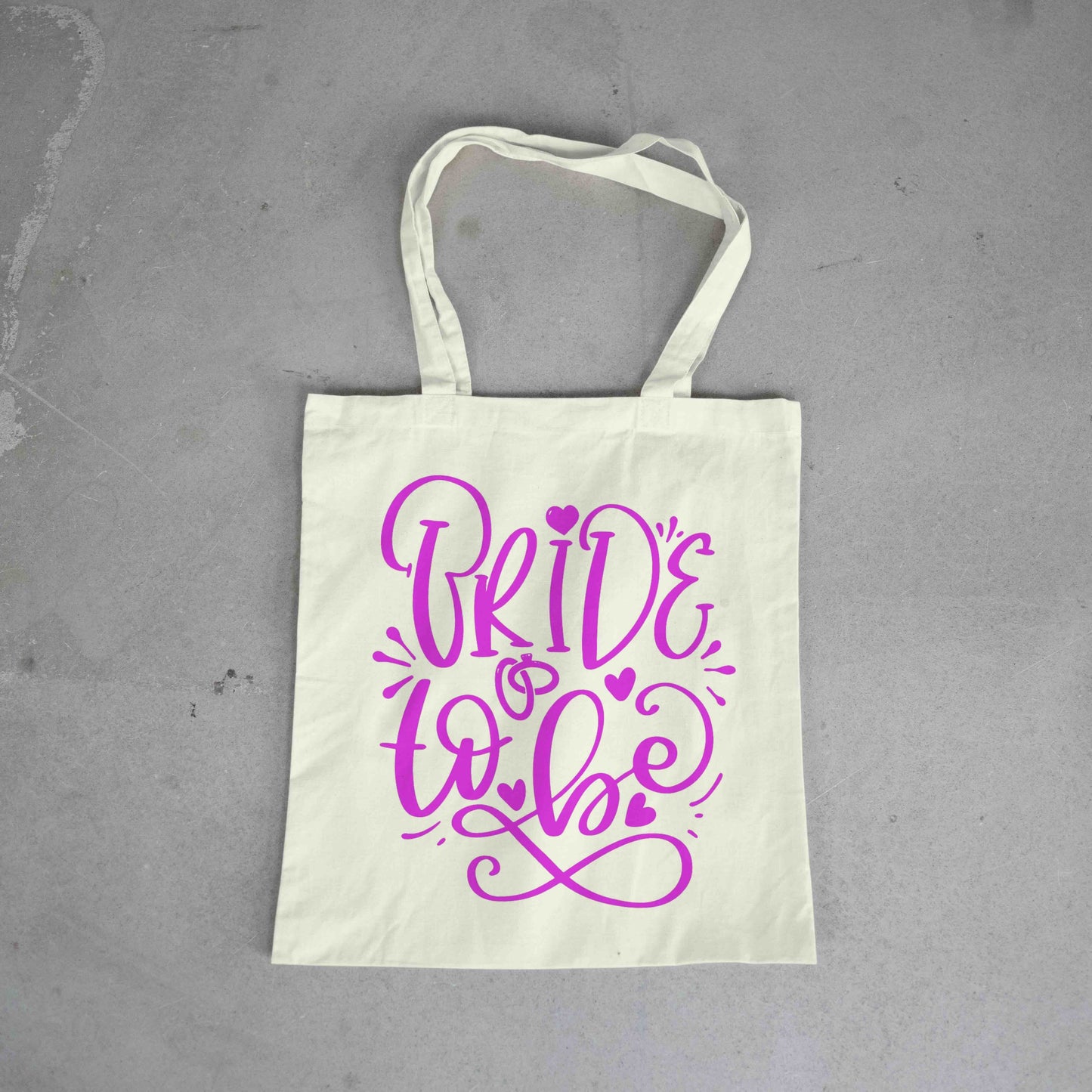 BRIDE TO BE tote bag