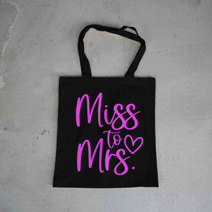 Miss to Mrs PINK on BLACK
