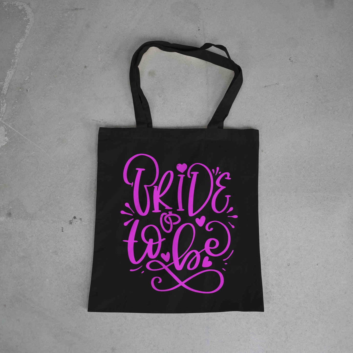 BRIDE TO BE tote bag