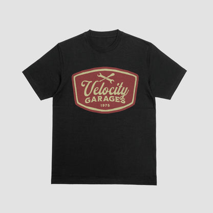 VELOCITY GARAGES classic t-shirt (+ FREE KOOZIE)