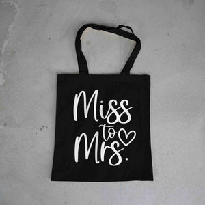 Miss to Mrs WHITE on BLACK