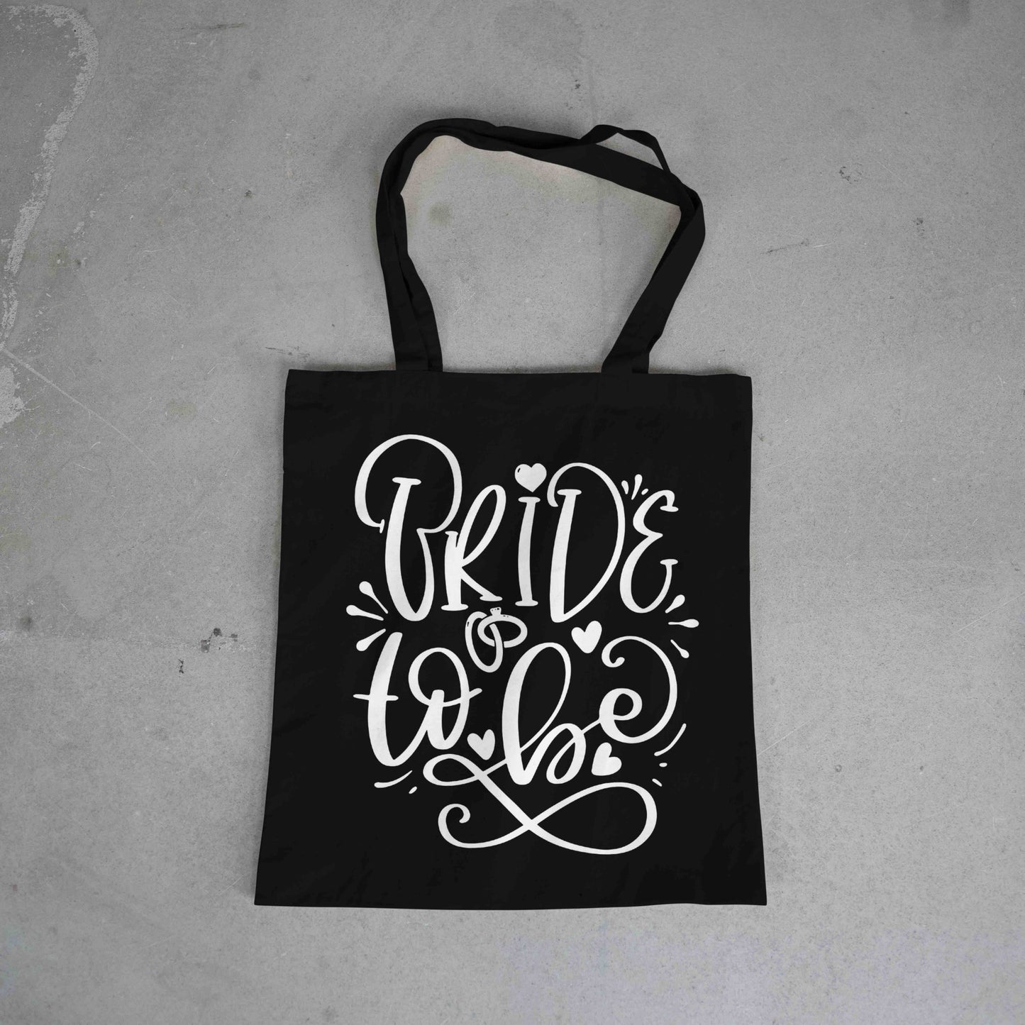 BRIDE TO BE tote bag