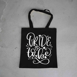 BRIDE to be WHITE on BLACK