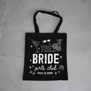 The BRIDE girls club WHITE on BLACK