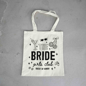 The BRIDE girls club BLACK on BEIGE