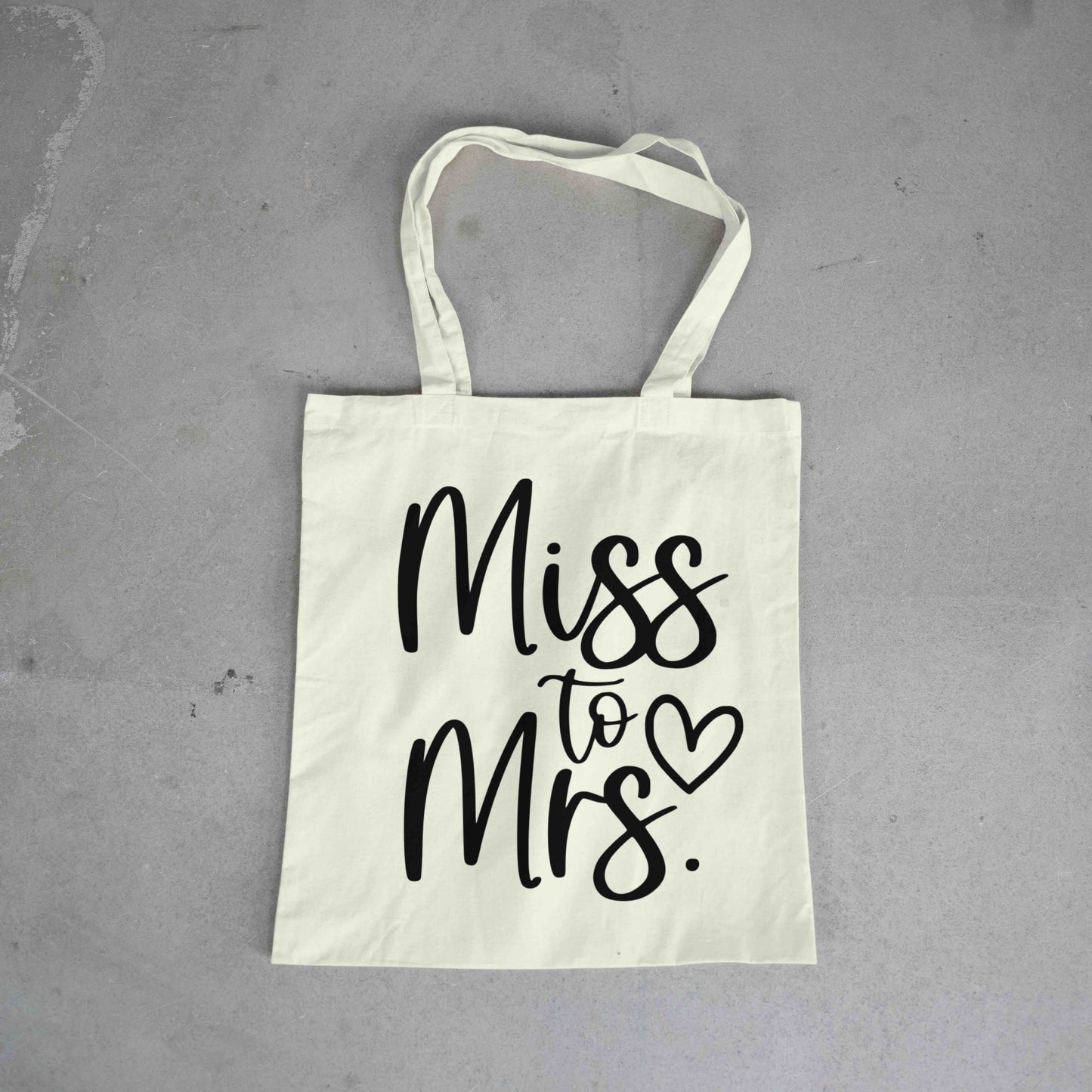 MISS to MRS tote bag