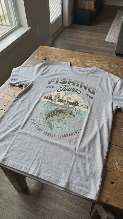 FISHING TOURS t-shirt (+ FREE KOOZIE)